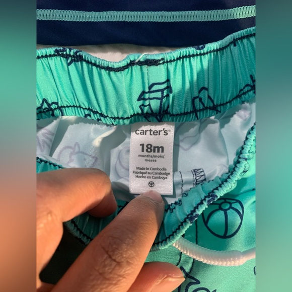 Carter’s rash guard set size 18 months - Picture 4 of 4